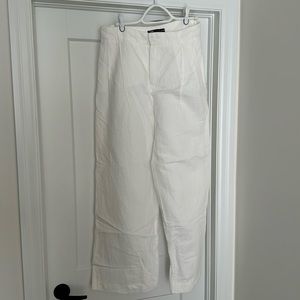 SOLD: White wide leg linen pants